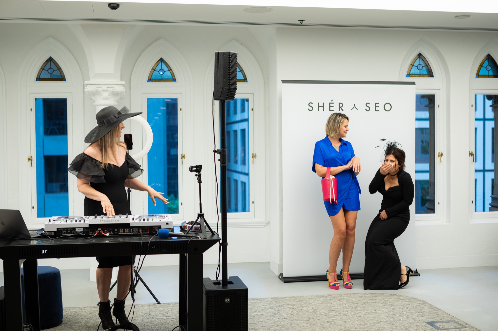 Product launch in a city showroom