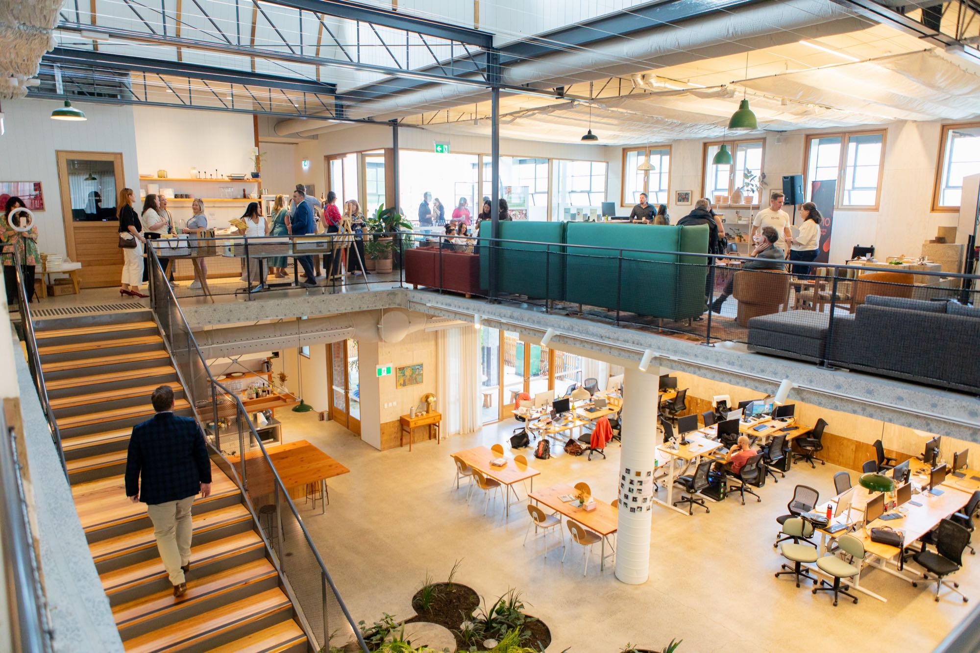 Function in an open-plan workspace
