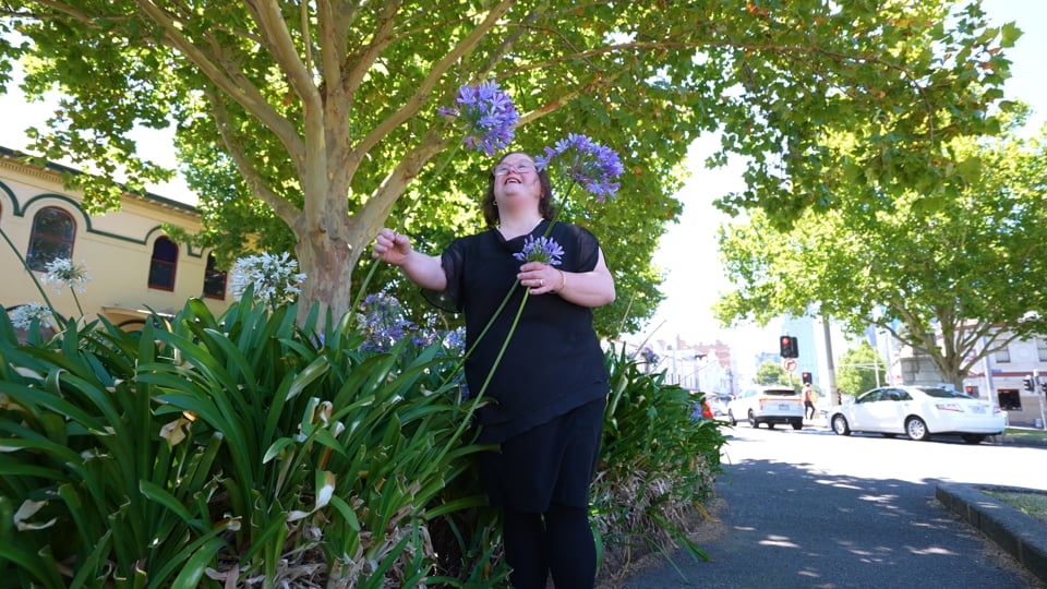 Still frame from the Down Syndrome Australia film