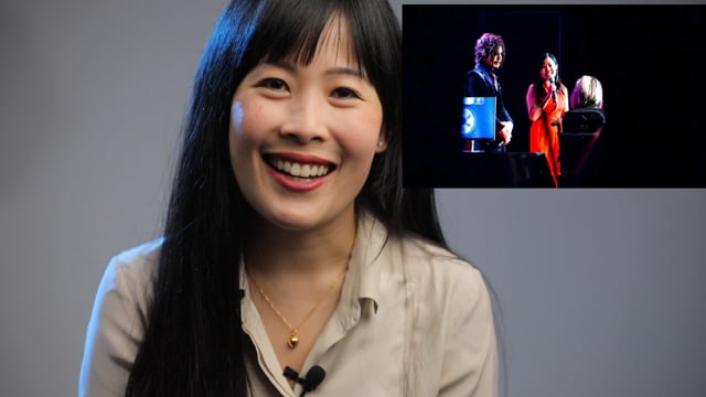 Joanne Woo speaking to camera