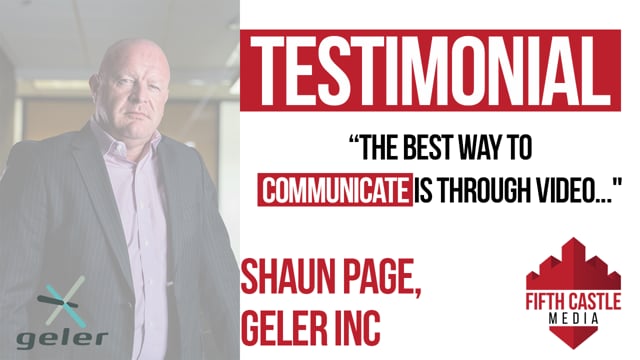 Shaun Page of Geler speaking to camera