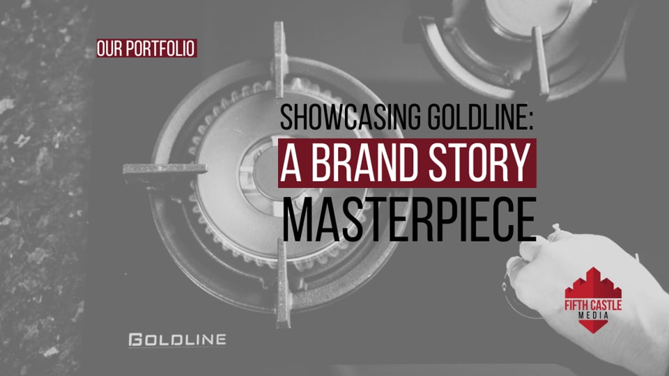 Still frame from the Goldline brand story